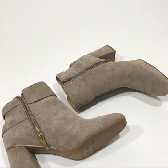 NWOT Franco Sarto Suede Block Heel Ankle Boots Size 6.5 - Picture 7 of 8